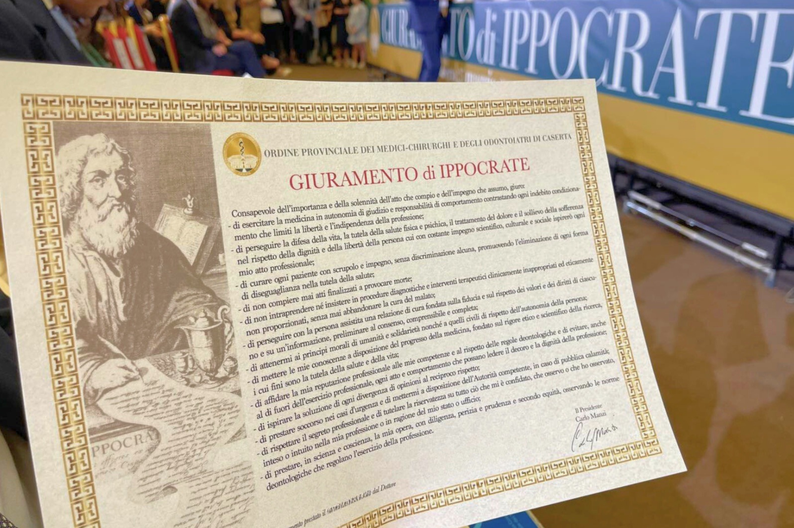 Giuramento di Ippocrate, oggi la suggestiva cerimonia all’Hotel Plaza Giuramento di Ippocrate, oggi la suggestiva cerimonia all’Hotel Plaza