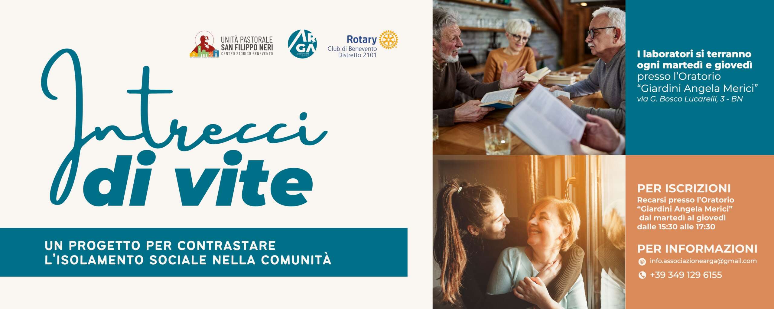 Intrecci di vite: laboratori culturali e sociali per adulti all’Oratorio “Giardini Angela Merici” di Benevento Intrecci di vite: laboratori culturali e sociali per adulti all’Oratorio “Giardini Angela Merici” di Benevento