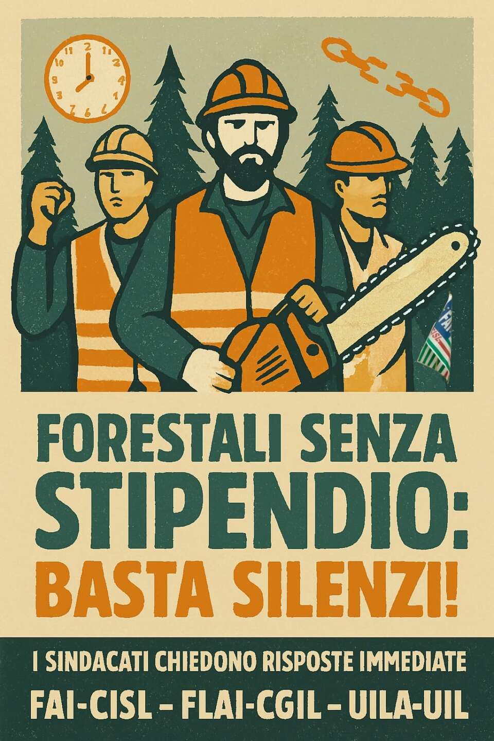 forestazione lavoratori senza stipendio da mesi fai cisl flai cgil e uila uil richiamano le istituzioni alle proprie responsabilit224