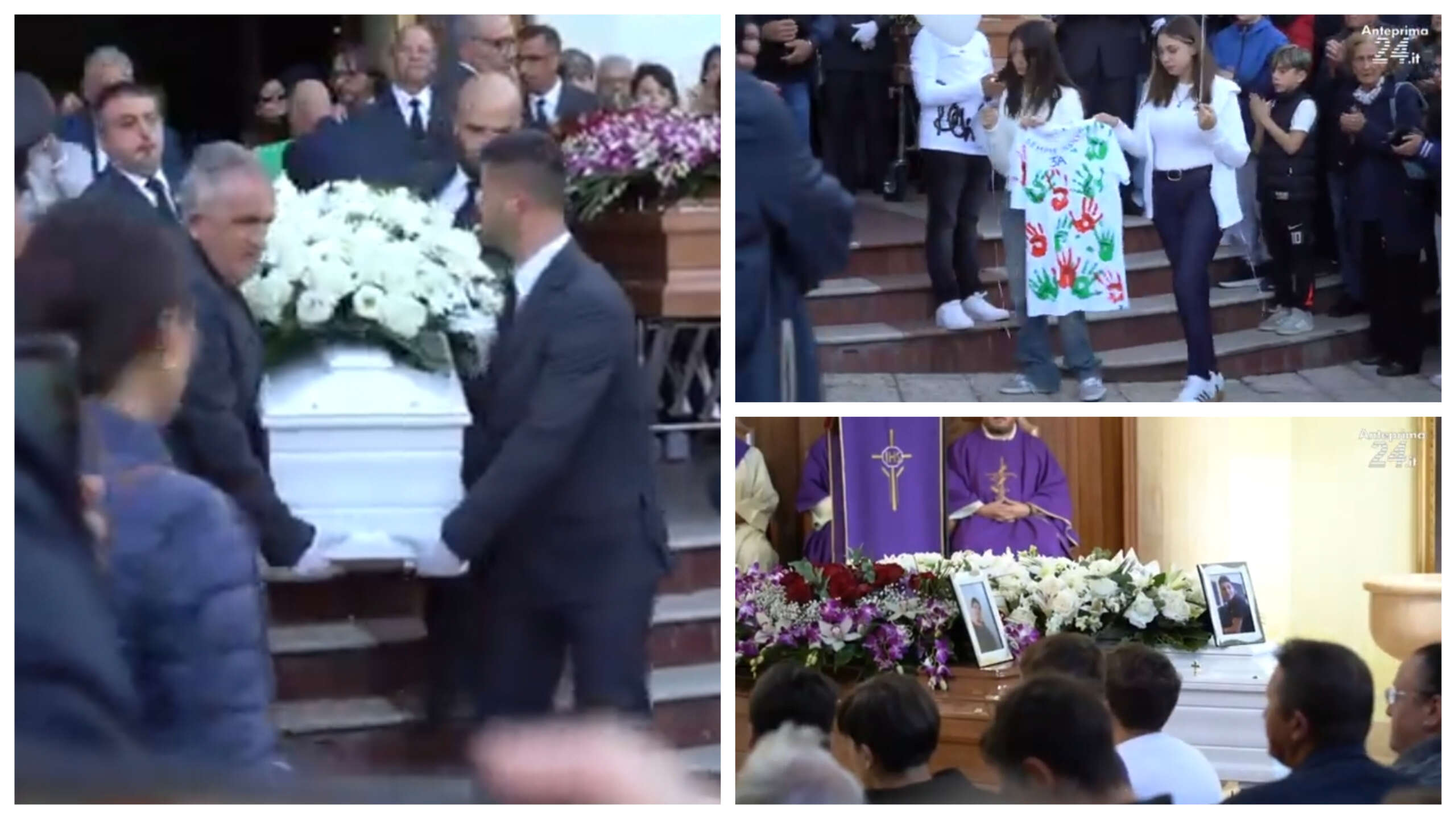 VIDEO/ Madre e figlio uccisi: il dolore di Paupisi, l’ultimo viaggio di Elisa e Cosimo VIDEO/ Madre e figlio uccisi: il dolore di Paupisi, l’ultimo viaggio di Elisa e Cosimo