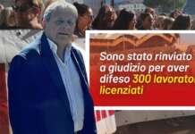 Regionali, Sergio D’Angelo (Avs) annuncia: “Rinviato a giudizio per aver difeso 300 lavoratori”