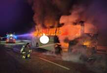 Pullman a fuoco alle porte di Benevento: tanta paura tra i passeggeri, un ferito