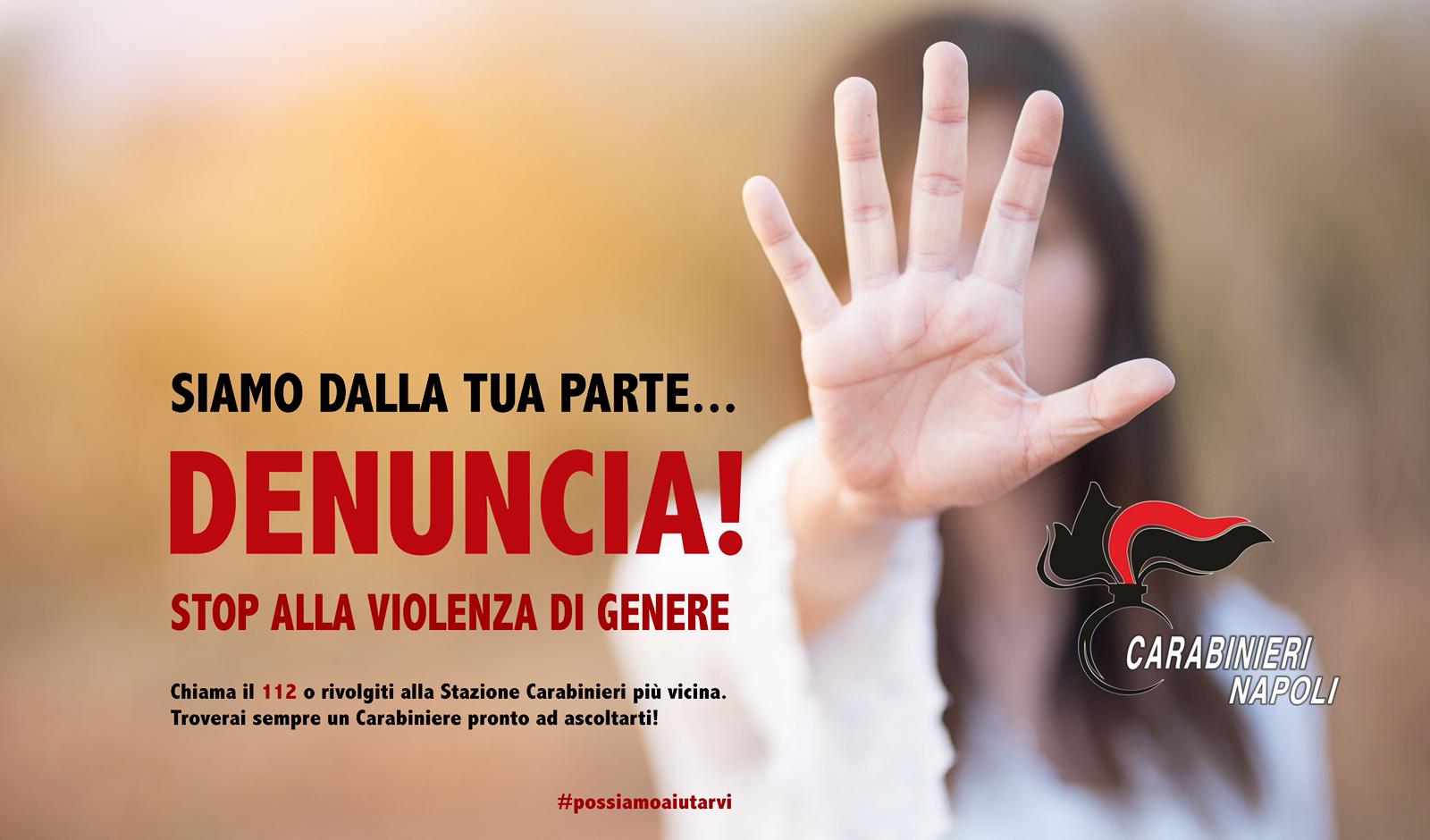 Napoli e provincia, dall’inizio dell’anno arrestati o denunciati 4.532 persone per violenza di genere: in media 16 casi al giorno