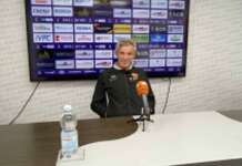 Benevento-Sorrento, Auteri: “Positivi per 70 minuti, il rosso a Ceresoli ha cambiato la gara”