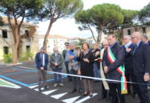 FOTO/ Riqualificata l’ex Caserma Guidoni: area parcheggio a servizio di avvocati, magistrati e cittadini