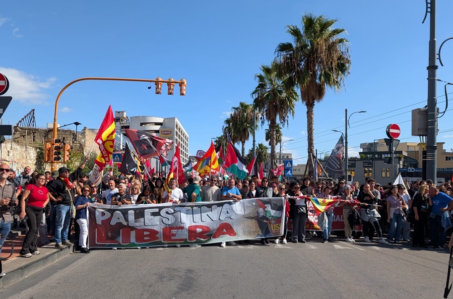 video napoli per gaza e flotilla 50000 in corteo