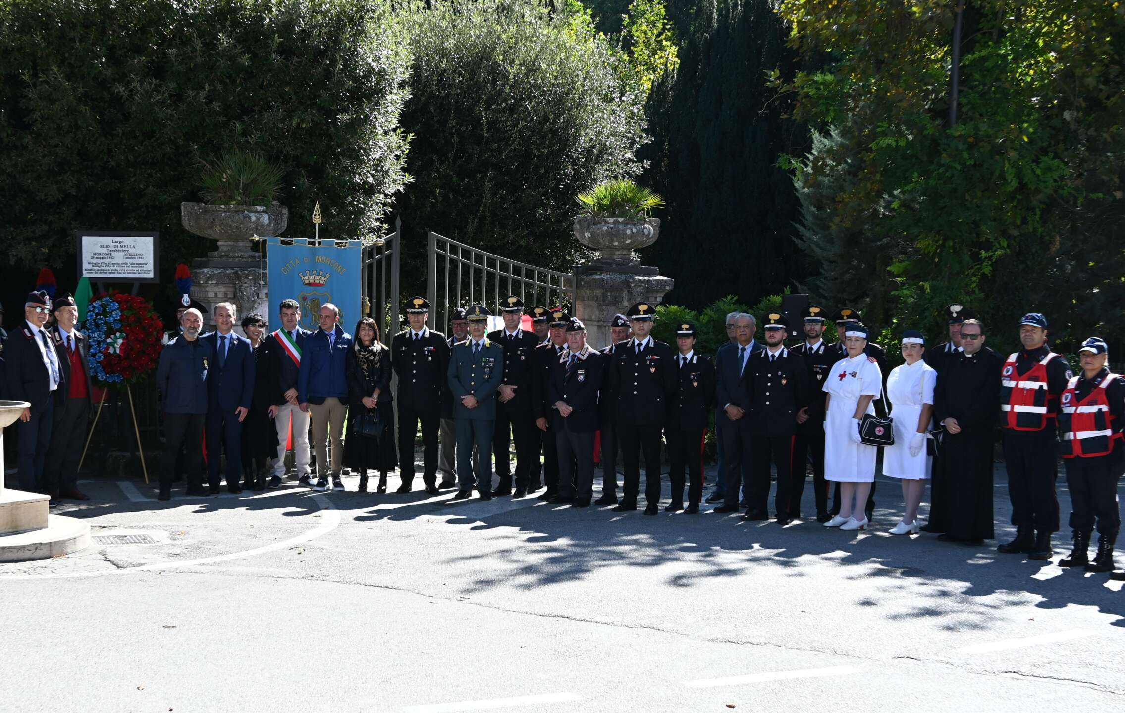 foto morcone commemorazione del carabiniere elio di mella