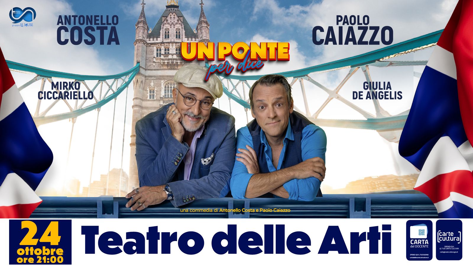 Salerno, presentata la rassegna “Te voglio bene assaje”: in anteprima la commedia ‘Un ponte per due’ Salerno, presentata la rassegna “Te voglio bene assaje”: in anteprima la commedia ‘Un ponte per due’