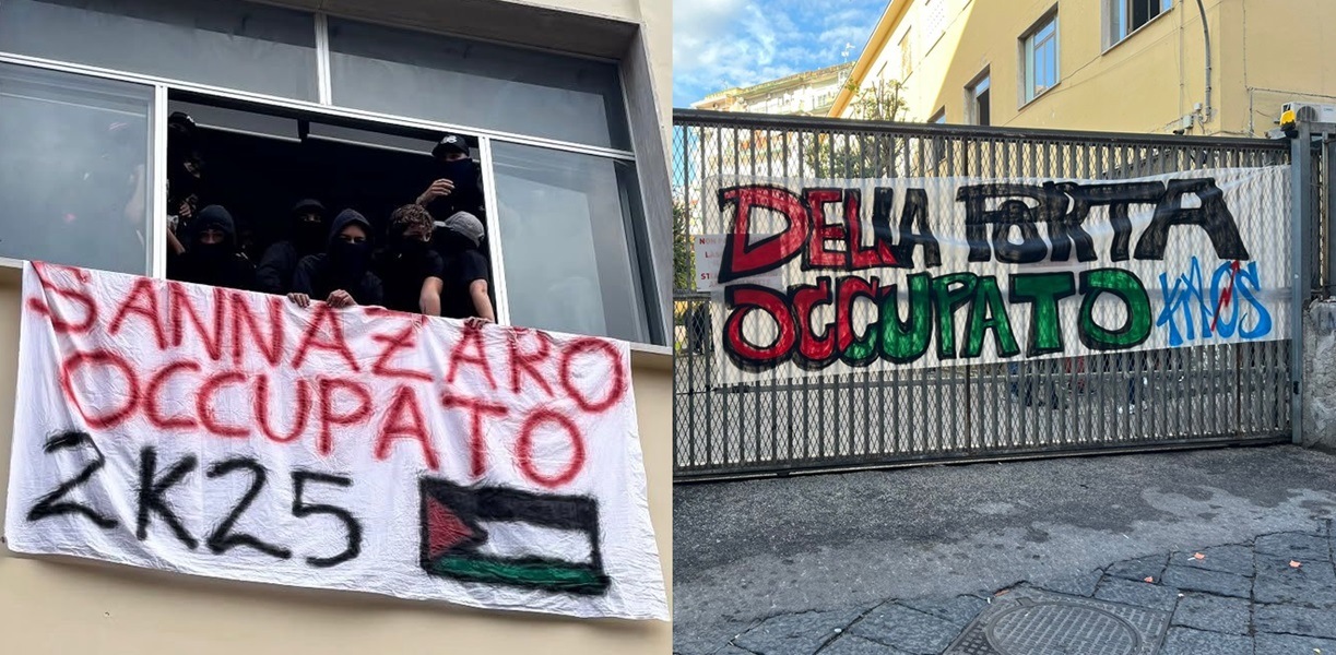 Studenti pro Palestina, a Napoli occupati anche Sannazaro e Della Porta Studenti pro Palestina, a Napoli occupati anche Sannazaro e Della Porta