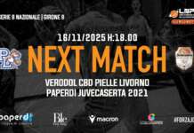 Per la Paperdi Juvecaserta clima da alta quota a Livorno: big match con la Verodol