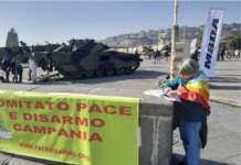 Villaggio dell’Esercito, tensioni per volantinaggio pacifista sul Lungomare di Napoli