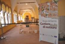 FOTO/ Aperto il cantiere di restauro del Museo del Sannio