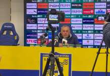 Sudtirol, Castori: “Ci è mancato solo il gol: abbiamo fatto 14 tiri in porta, ma abbiamo pagato il gol subito”