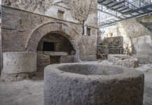 Area archeologica di Pompei, attesa per il passaggio della Fiamma Olimpica