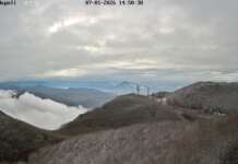 VIDEO/ Primi fiocchi di neve sulle vette delle montagne irpine