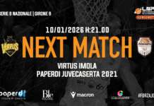 Paperdi Juvecaserta, trasferta ad Imola per la prima uscita dell’anno nuovo