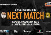 Paperdi Juvecaserta 2021, il ritorno al PalaPiccolo per la sfida contro San Severo