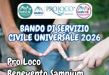 Servizio civile, tre posti disponibili presso la sede della Proloco di Benevento Samnium