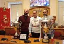 VIDEO & FOTO/ Benevento 5, a Palazzo Mosti celebrato lo storico double: Coppa Italia e promozione in serie A