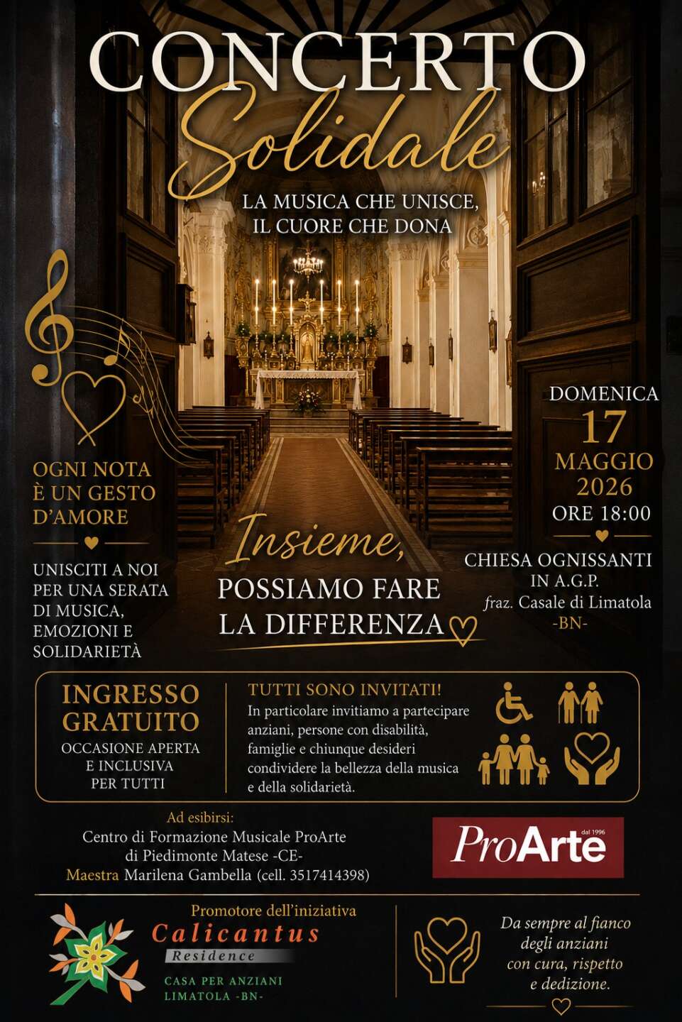 limatola apre le porte al concerto solidale da Anteprima24.it limatola apre le porte al concerto solidale