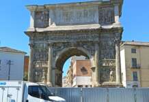 Al via l’intervento di restauro dell’Arco di Traiano a Benevento