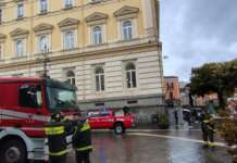 Violenta grandinata, si allaga il Museo Arcos