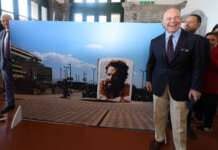Al Centro Direzionale un murale dedicato a Bud Spencer