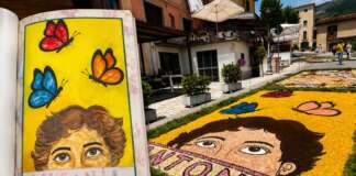 Un mosaico di fiori per Antonia: a Paupisi l’Infiorata diventa messaggio di rinascita