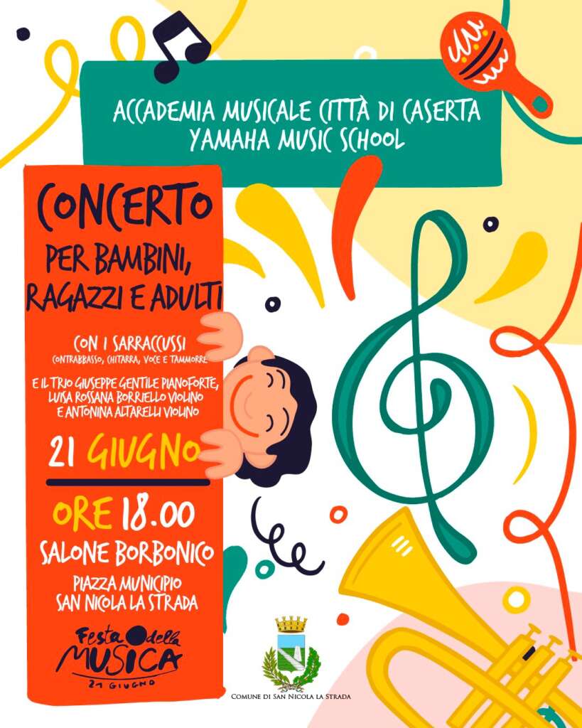 san nicola la strada festa della musica concerto per bambini ragazzi e adulti da Anteprima24.it san nicola la strada festa della musica concerto per bambini ragazzi e adulti