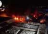 Incendio a Sarno, opificio in fiamme nella zona industriale