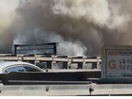 A2, furgone in fiamme a Fratte: problemi al traffico Furgone in fiamme a Fratte
