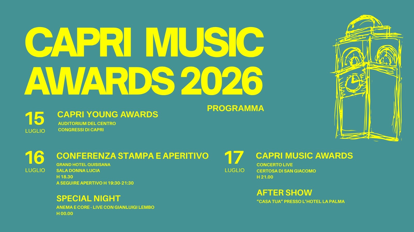 capri music awards samurai jay e aka seven i primi nomi da Anteprima24.it capri music awards samurai jay e aka seven i primi nomi