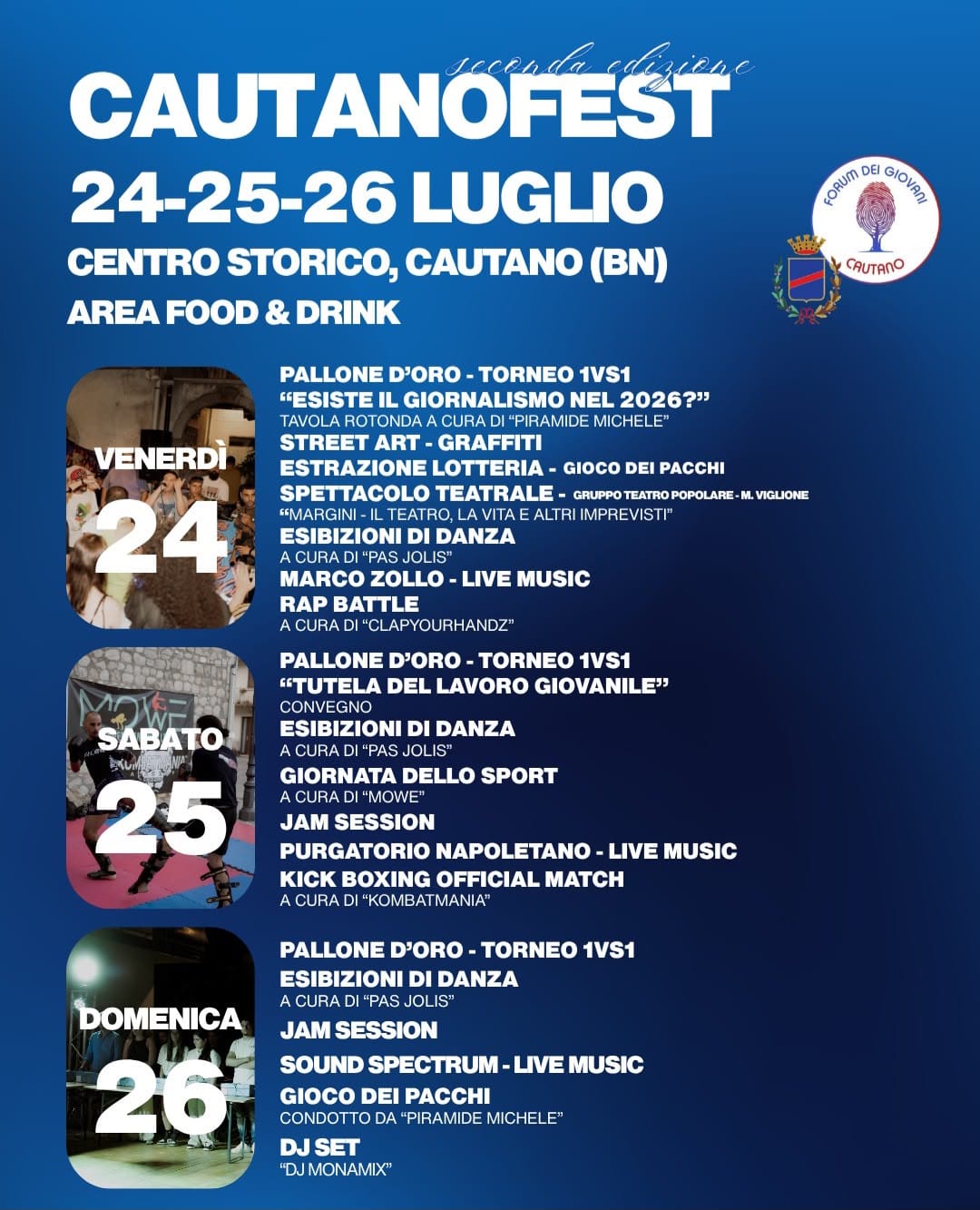 cautanofest 2026 tre giorni di sport musica teatro e divertimento da Anteprima24.it cautanofest 2026 tre giorni di sport musica teatro e divertimento