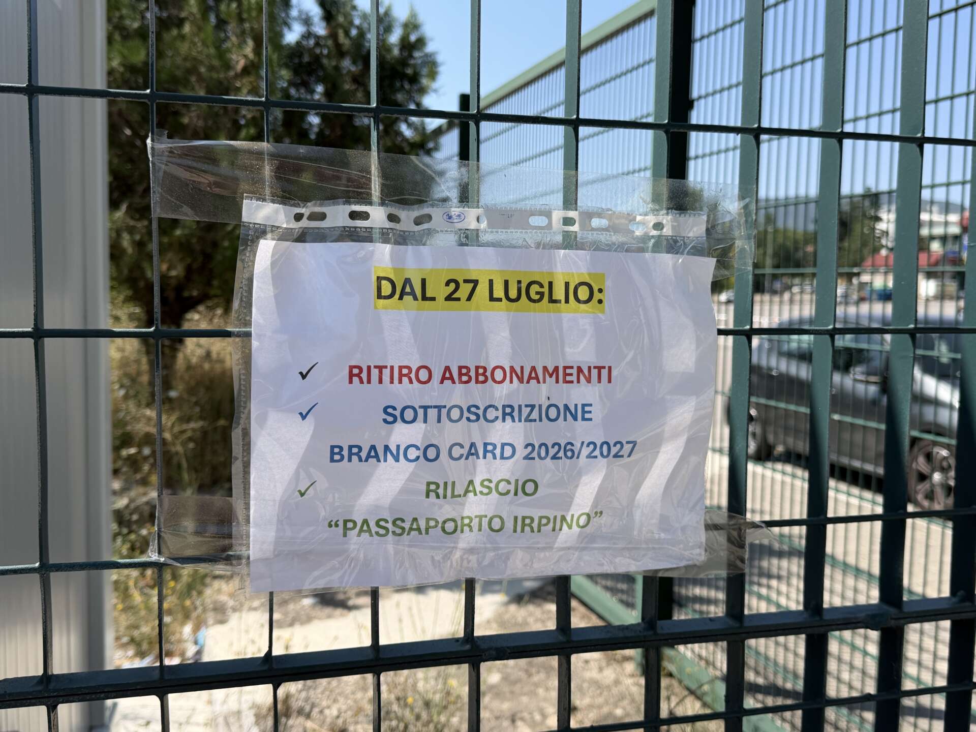 dal 27 luglio riflettori su abbonamenti branco card e passaporto irpino da Anteprima24.it dal 27 luglio riflettori su abbonamenti branco card e passaporto irpino