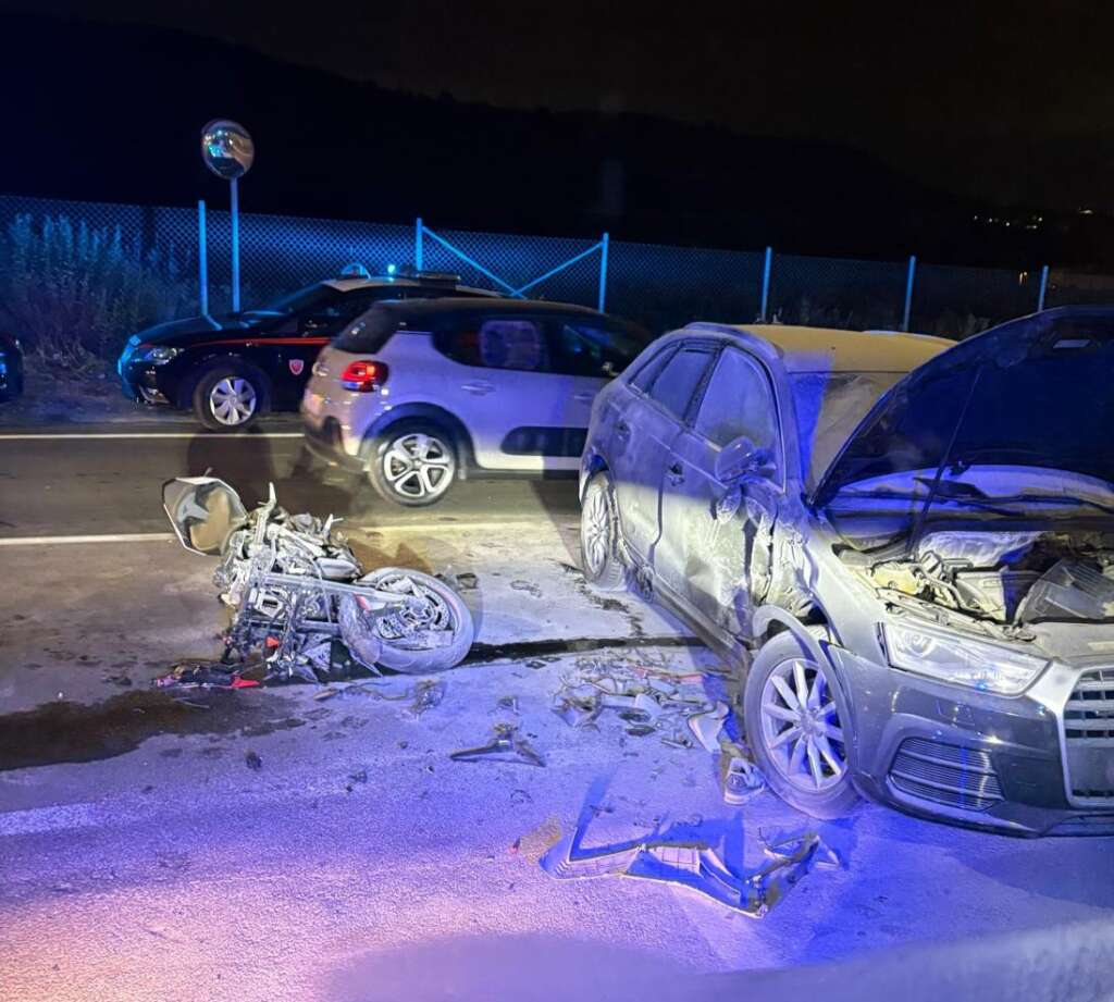Incidente auto moto salernitano
