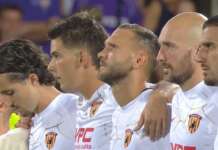 Benevento, chi sale e chi scende: Okereke e Verdi entrano con il piglio giusto, difesa troppo morbida Calciatori Benevento al Franchi, gara contro la Fiorentina di Coppa Italia