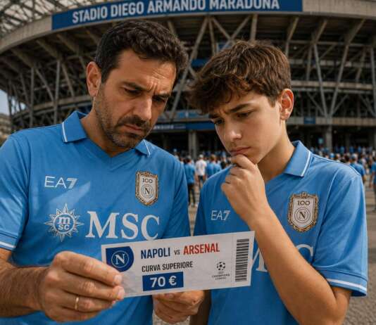 La Curva non è più popolare: 70 euro per vedere Napoli-Arsenal