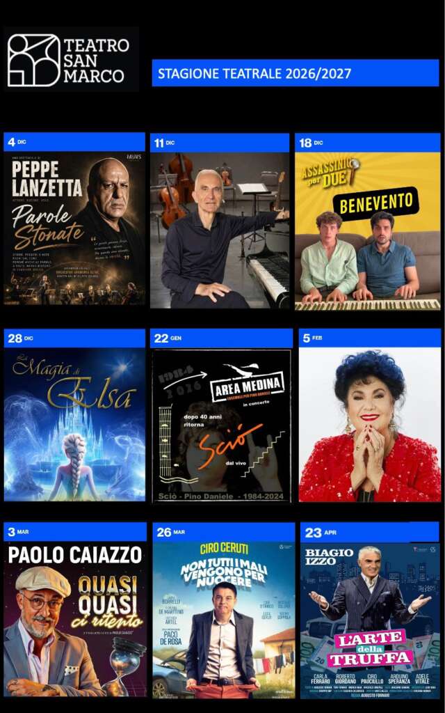 Locandina stagione teatrale 2026-27