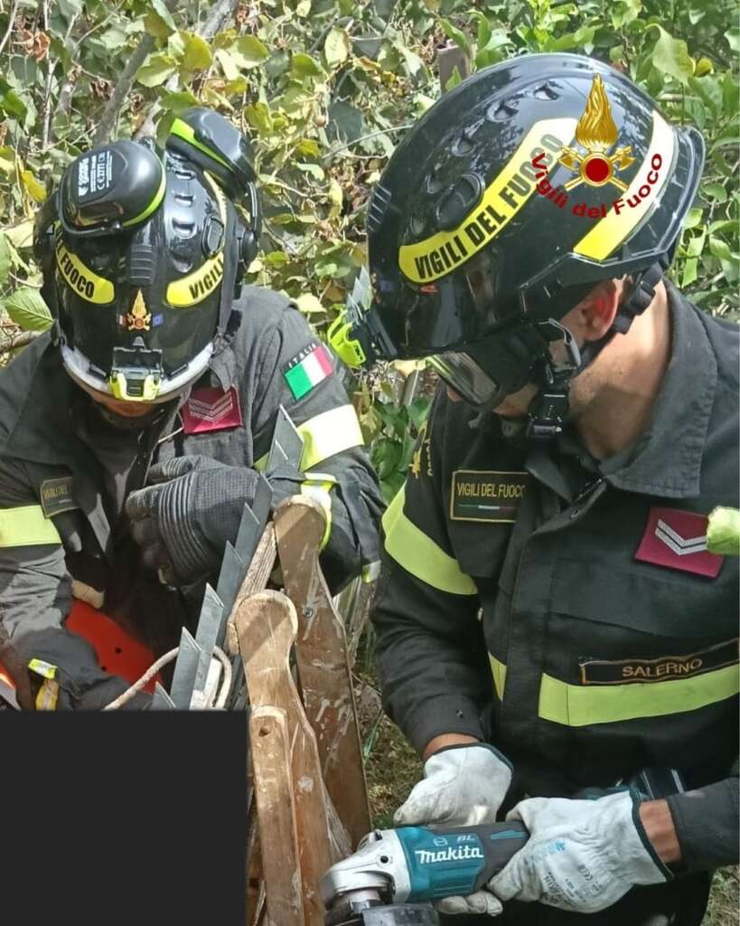 Vigili del Fuoco, incidente Giffoni