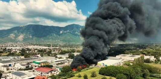 Rogo di Airola, ecco i nuovi dati dell’Arpac: resta alta l’attenzione Incendio capannone stoccaggio rifiuti