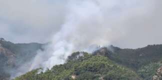 Incendio lungo la Costiera Amalfitana: roghi tra Tramonti e Maiori