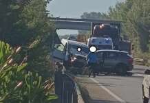 Telesina, frontale tra un’auto e un furgone