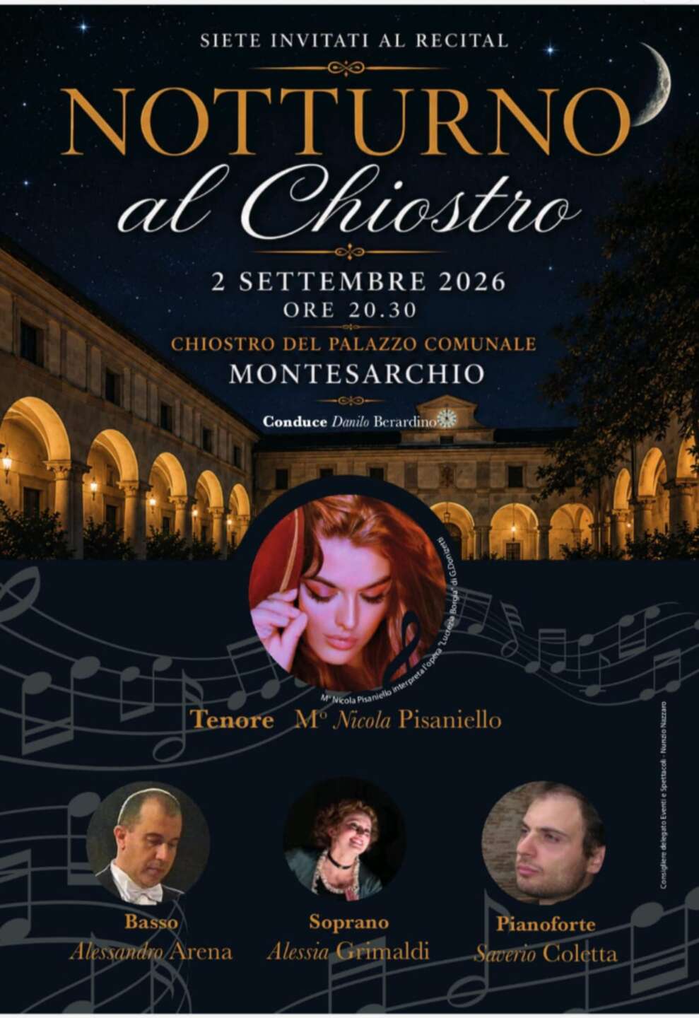 notturno al chiostro montesarchio si prepara al gran gal224 lirico con nicola pisaniello da Anteprima24.it notturno al chiostro montesarchio si prepara al gran gal224 lirico con nicola pisaniello