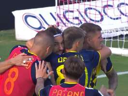 Juve Stabia, pari al Menti: Di Nardo risponde a Corazza e firma l’1-1 Esultanza Di Nardo vs Vicenza, Juve Stabia 2026-27