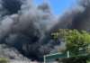 Incendio ad Airola, in corso intervento dell’Arpa Campania Rogo rifiuti area Pip Airola