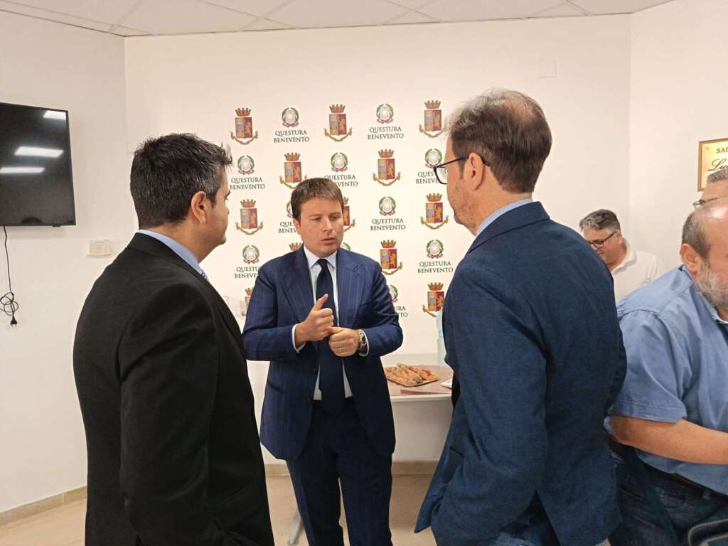 Rubano visita questura Benevento