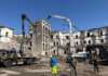 Giù la torre di Palazzo Fienga, demolito lo storico fortino della camorra a Torre Annunziata