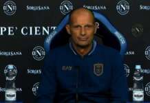 Napoli già in campo, Allegri salta l’allenamento max Allegri