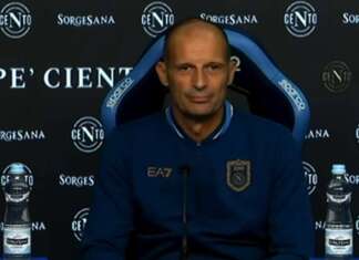 Napoli già in campo, Allegri salta l’allenamento max Allegri