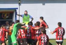 Sorrento, non chiamatela più favola: i rossoneri sono una realtà Esultanza Sorrento 2026-27